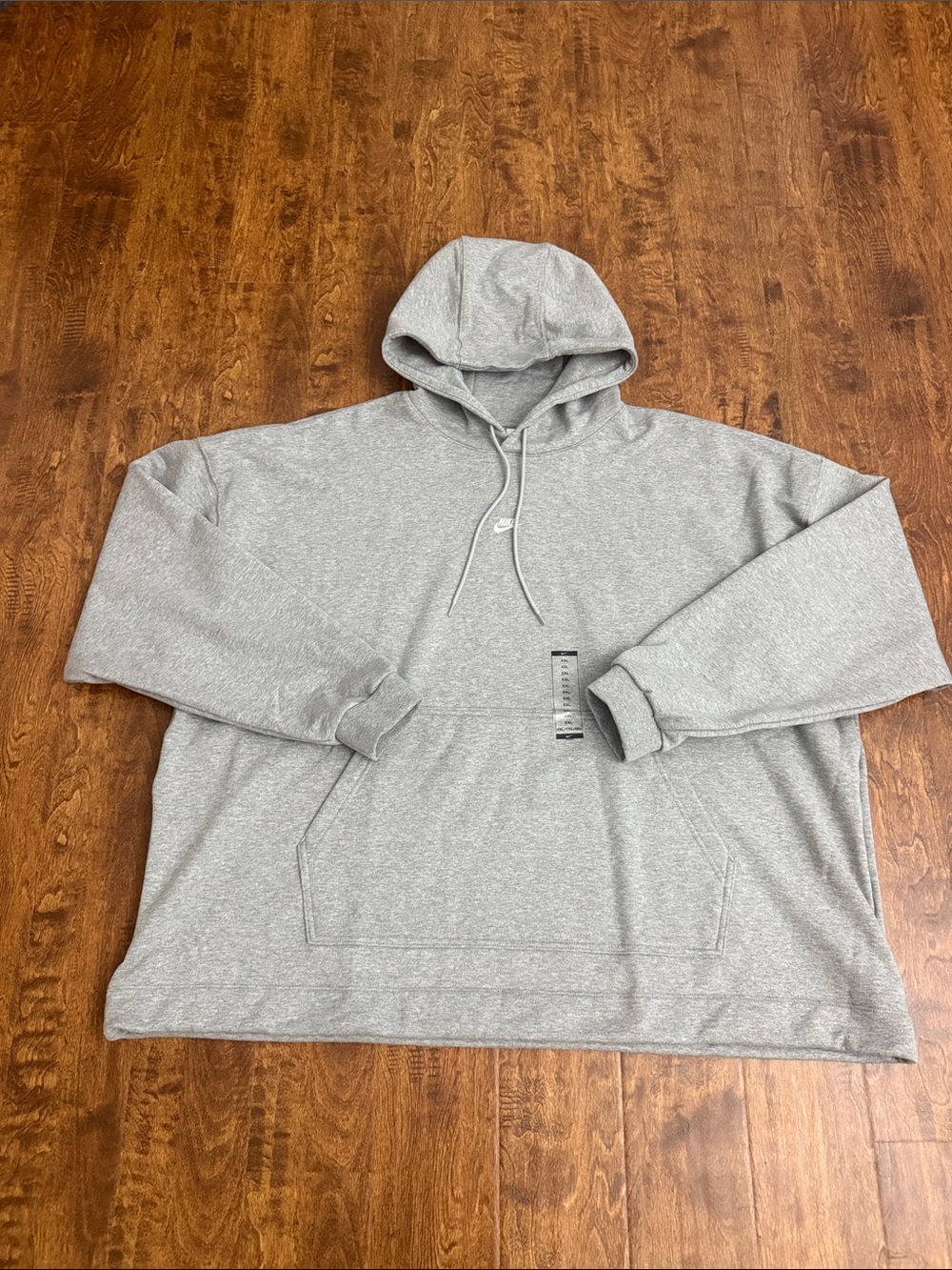 Nike Light Gray Men's Hooded Pullover Sweatshirt